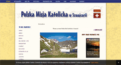 Desktop Screenshot of polskamisja.ch
